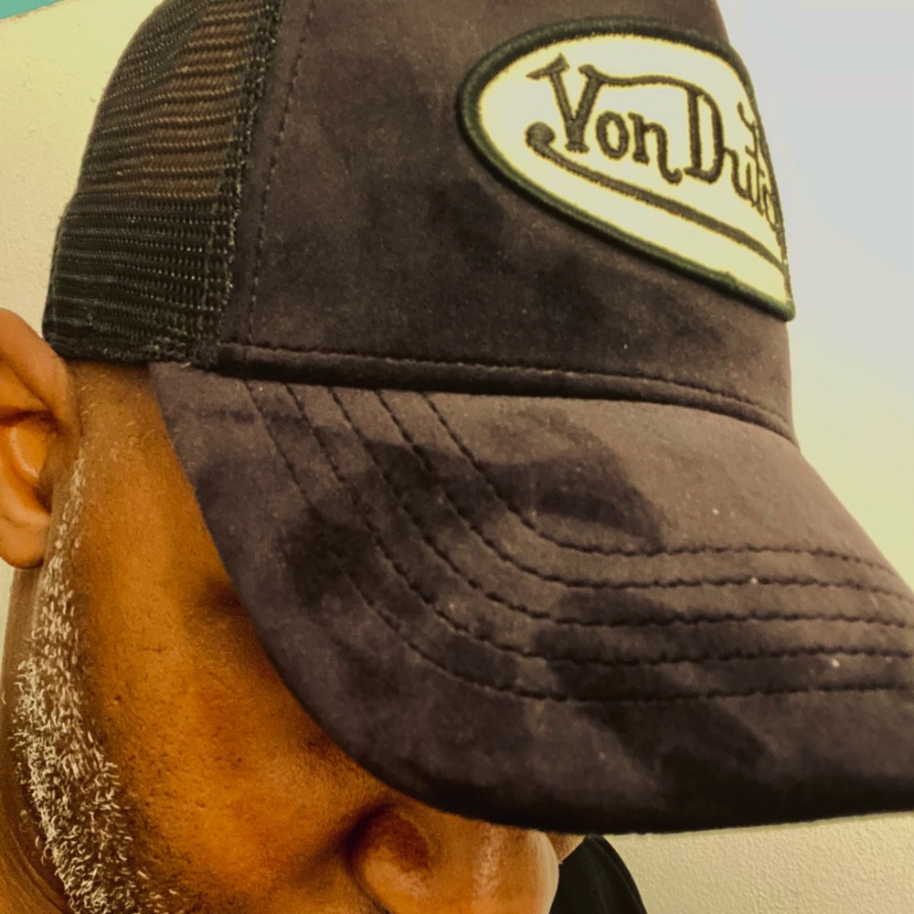 Von Dutch Black velvet and Yellow epic Trucker. New